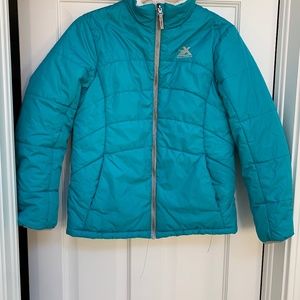 Zero Exposure Puffer coat Teal Green Youth size 16 but fits women/teen medium